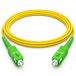 1aTTack.de 1x 7,5m OS2 LWL SX SIMPLEX patchkabel G.652.D SC/APC - SC/APC SM SINGLEMODE - 9/125 µm LSZH geel