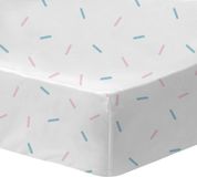 Disney Lilo & Stitch Hoeslaken Stripes - 90 x 190/200 cm - Katoen