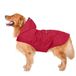 Zellar Hondenregenjas met capuchon, kraaggat, 100% waterdicht, ultralicht, ademend, regenjas met veilige reflecterende strepen, voor middelgrote tot grote honden, roze, 4XL