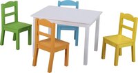Wooden Toys Classic World Wooden Table & 4 Chairs - Multi