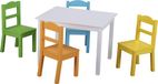 Jouets en bois Classic World Table en bois et 4 chaises - Multi