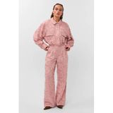 Studio AMAYA wide leg broek met plooien - lichtroze