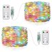 OEM LED-lichtketting, 2-pack, 10 meter, 100 LED's, USB-aansluiting, waterdicht, 8 lichtmodi