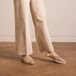 Manfield - Dames - Gouden leren espadrilles - Maat 36