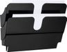 DURABLE folderhouder Flexiplus, 2 vakken, A4, liggend, zwart