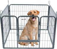 MaxxPet Puppyren - puppykennel - opvouwbaar - honden bench - puppy bench - 101x79cm - Zwart/Antraciet