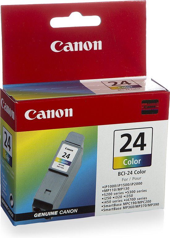 Canon BCI-24CL single pack / cyaan, geel, magenta