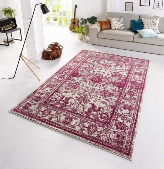 Zala Living Design Vloerkleed Glorious 70x140 cm Violet & Wit