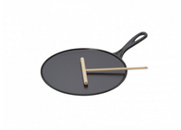 Le Creuset Crepe Pan - 27cm - Cast Iron - Black