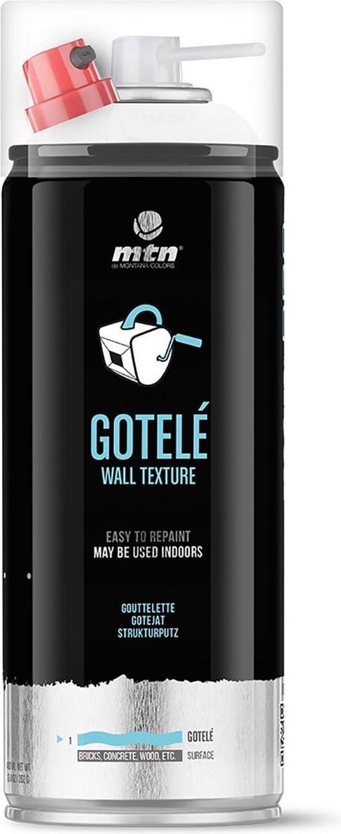 mtn PRO Gotelé Wall Textuur Spray - Muurverf spray paint