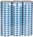 Merkloos / Sans marque Boland Serpentine rol - 5x - blauw/wit - beieren thema - oktoberfest - oktoberfest decoratie - bierfeest