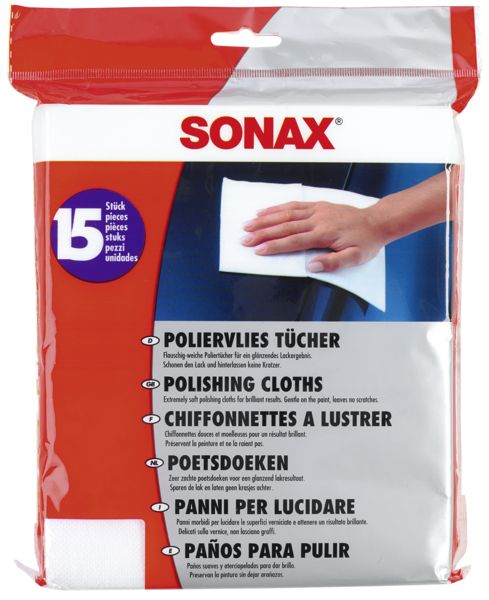 Sonax 422200 Schoonmaakdoeken wit 15 stuks