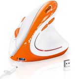 Merkloos Draadloze ergonomische muis - Verticale muis - Bluetooth en 2.4g - 800/1200/1600/2400 DPI - Oplaadbaar, voor rechterhand