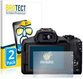 BROTECT - Screenprotector voor Canon EOS R50 - Folie Beschermfolie transparant 2 Stuks