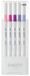 Uni Emott No.7 markeerstift 5 stuk(s) Blauw, Lila, Paars, Roze, Violet