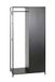 HAKU Staande garderobe, metaal, zwart, D 45 x B 80 x H 171 cm