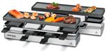 Merkloos Raclette-grill tafelgrill - 8 personen - Uitbreidbaar - 1460 W - Zilver
