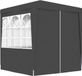vidaXL Tente de réception avec parois latérales professionnel 90 g/m² 2x2 m anthracite