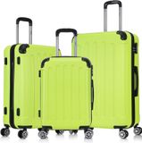 Flexot® F-2045 | Ensemble de 3 valises, ensemble de valises de voyage, tailles M (bagage à main), L et XL (valises à roulettes), valises à coque rigide, robustes, roulettes à 360°, bagages, valises
