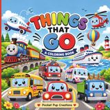 Thing That Go: Things That Go: A Cute and Cozy Transportation & Vehicle Coloring Book for Kids Ages 3–5 & 4–8 | Cars, Trucks, Trains, Planes, Boats, Construction, Farm & Emergency Vehicles