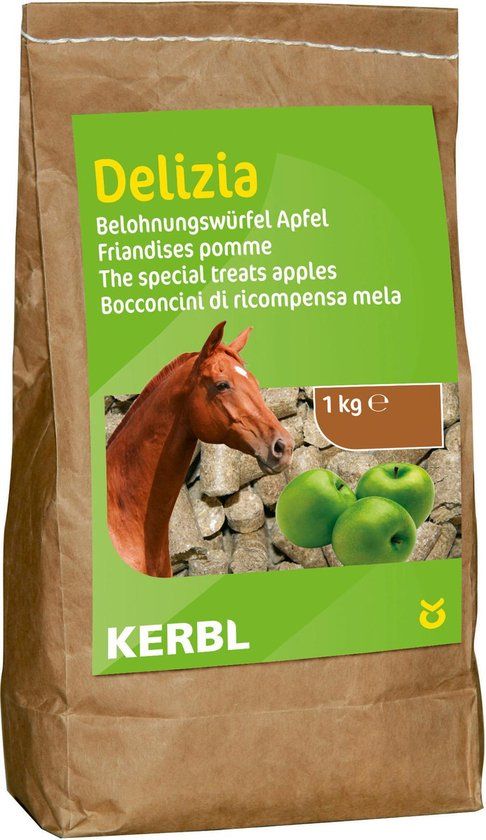Kerbl Delizia Bio-beloningsbrok Paardensnoepjes - Appel - 1 kg