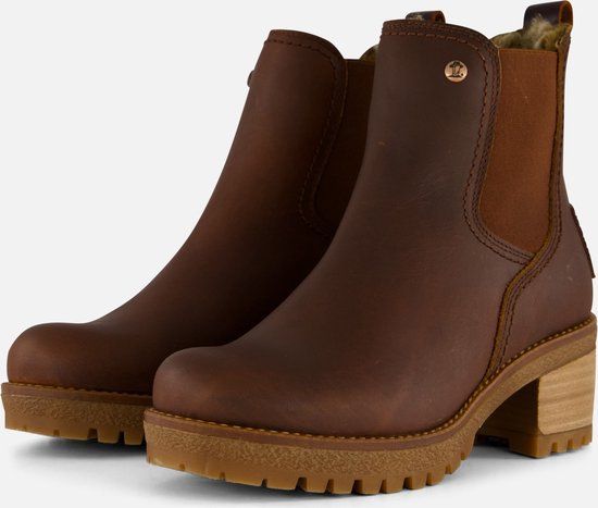 Panama Jack Pia B19 Chelsea Boots Bruin Nubuck - Dames Maat 40