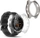 kwmobile 2x Hoes voor fitnesstracker voor Garmin Epix 2 - Siliconenhoes voor sporthorloge zwart / transparant