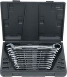 KS Tools GEARplus Ringsleutelset - 16-delig - Met Ratelfunctie - FlankTraction