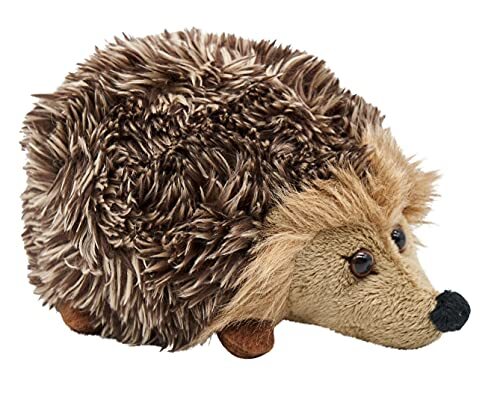Uni-Toys - Egel grijs-bruin - 15 cm (lengte) - bosdier - pluche dier, knuffeldier