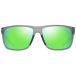 Maui Jim Lehopulu MJ0598S lunettes de soleil homme gris carrées vert 56mm polarisées
