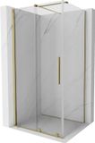 Mexen Velar cabine de douche coulissante 110 x 75 cm, transparent, or