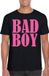 Bellatio Decorations Foute party t-shirt voor heren - Bad Boy - zwart - glitter - carnaval/themafeest M