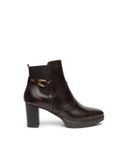 Nero Giardini I617261D Enkellaarsjes voor dames van leer en stof, koffiekleurig, 36 EU