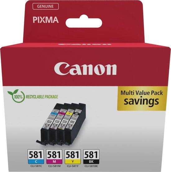 Canon CLI-581 Ink Cartridge Multipack (2103C006)