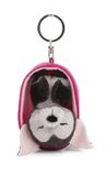 Sleutelhanger Sleeping Pets Sleutelhanger in mand - kleurrijk - pluche metgezel voor rugzak of tas