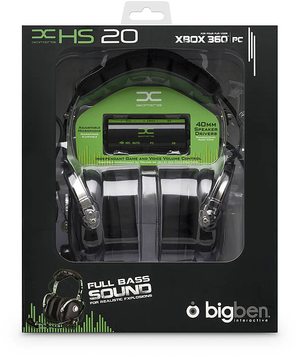 Bigben Interactive Gaming Headset, Xbox 360 / PC