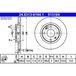 ATE Lot De 2 Disques De Frein 24.0313-0184.1 Citroën 16 086 916 80 4246 R2