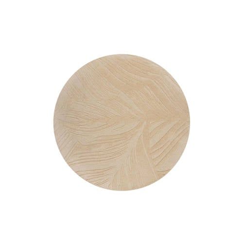 Flair Rugs Beżowy okrągły dywan wełniany ø 160 cm Leaf