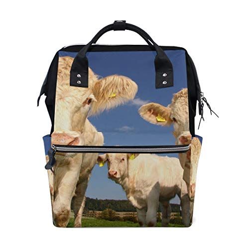 MONTOJ Koeien vee Canvas Rugzak Reizen Campus Rugzak - 5601224251145