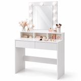 Relaxdays Table de maquillage
