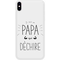 Papa die rockt Siliconen hoesje compatibel met iPhone XS Max