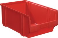 LA-KA-PE Opbergbox met open voorzijde L 500 / 450 x B 300 x H 200 mm PS rood 8 stuks