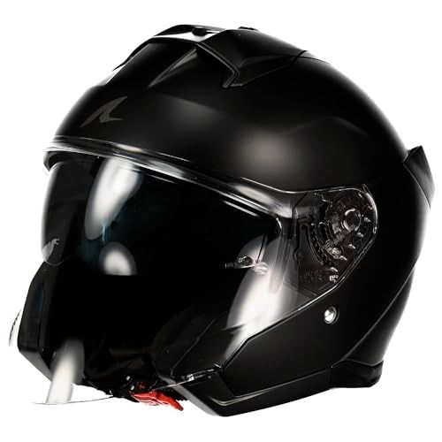 SHARK Jet motorhelm SKWAL Jet DARK SHADOW Mat Black KMA, L