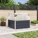 Maison Exclusive - Jardinière anthracite, 100 x 100 x 77 cm, en acier galvanisé