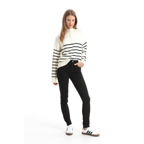 Anytime High Rise Skinny Jeans Zwart