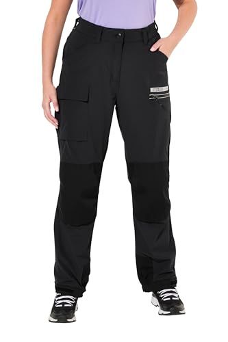 Ulla Popken Multifunctionele Hybride Trekkingbroek Dames Zwart Maat 50
