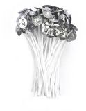 Mèches cirées (10 cm) 100 pièces Blanc