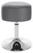 Tabouret de bar - Tabouret Saloon - Réglable en hauteur - Pivotant - Rembourré - Similicuir - Cadre en métal - Gris