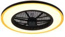 RL LIVE YOUR LIGHT REALITY VARPULA - Ventilator - Zwart-goud - 55 cm - incl. 1x SMD 28 W - Afstandsbediening - Traploos instelbare lichtkleur - Zomer- en wintermodus - 6 snelheidsniveaus