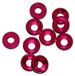 Ultimate Racing 4 mm aluminium onderlegplaten, roze (10 stuks)
